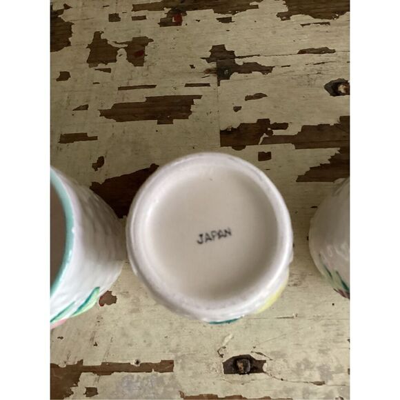 Vintage Mid-Century MCM Ceramic Pitcher and 5 Glasses Set Japan - Picture 5 of 12